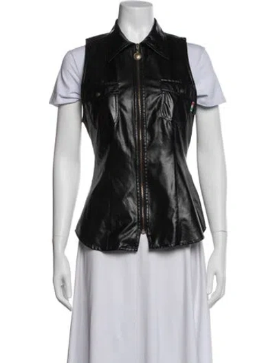 Pre-owned Moschino Vintage 1990's Vest In Black