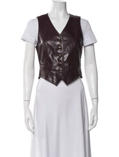 Pre-owned Moschino Vintage 1990's Vest In Burgundy