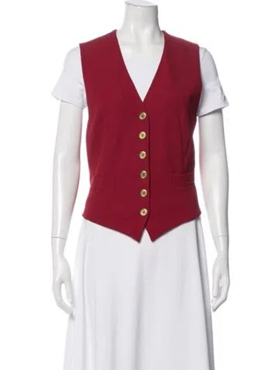 Pre-owned Moschino Vintage 1990's Vest In Red