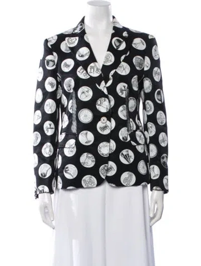 Pre-owned Moschino Vintage 2000's Blazer In Black