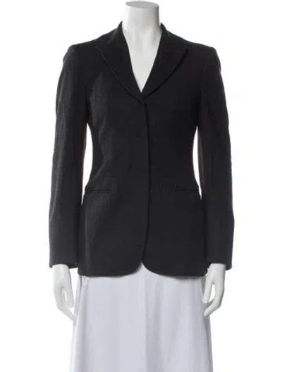 Pre-owned Moschino Vintage 2000's Blazer In Gray