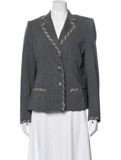 Pre-owned Moschino Vintage 2000's Blazer In Grey