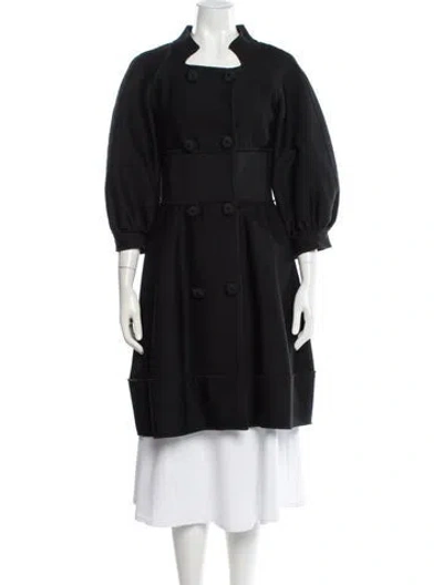 Pre-owned Moschino Vintage 2000's Coat In Black