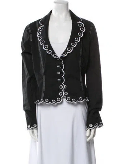 Pre-owned Moschino Vintage 2000's Evening Jacket In Black