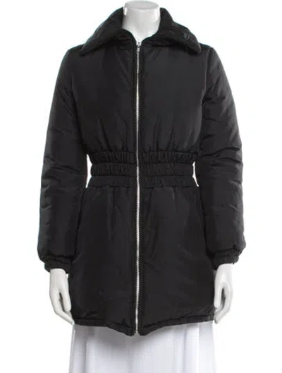 Pre-owned Moschino Vintage 2000's Faux Fur Coat In Black