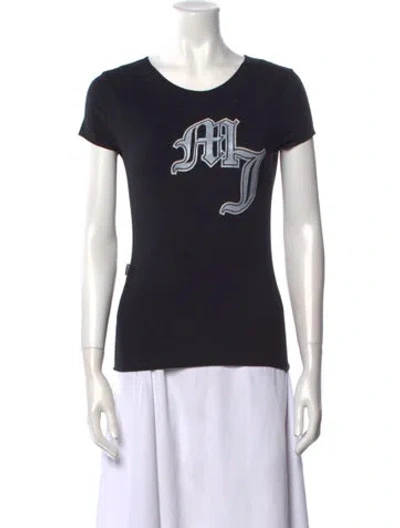 Pre-owned Moschino Vintage 2000's T-shirt In Black