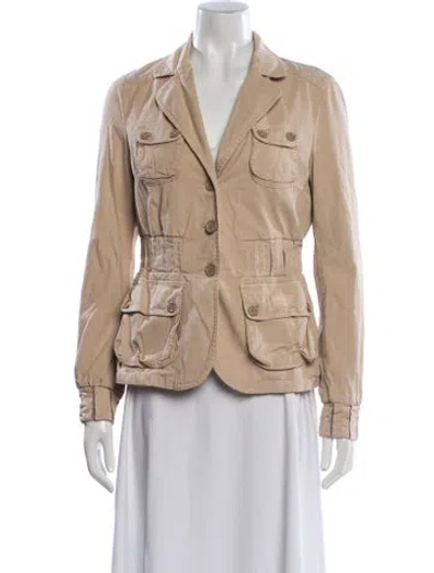Pre-owned Moschino Vintage 2000's Utility Jacket In Neutral