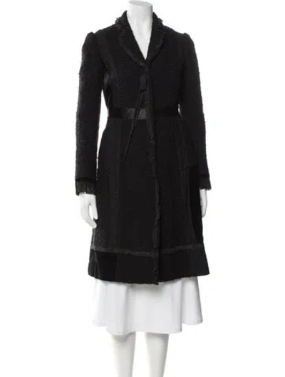 Pre-owned Moschino Vintage 2010's Coat In Black