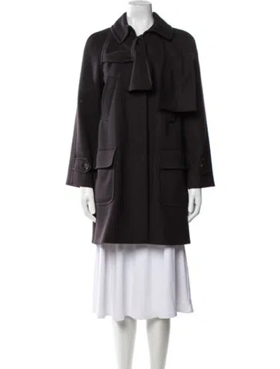 Pre-owned Moschino Vintage 2010's Coat In Purple