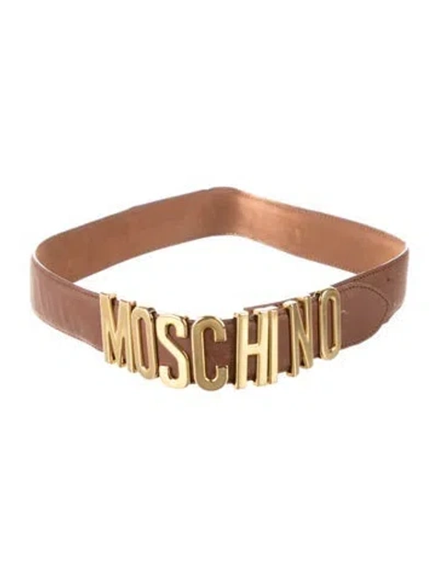 Pre-owned Moschino Vintage By Redwall Belt In Brown