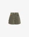 Moschino Vintage Denim Bermuda Shorts In Gray