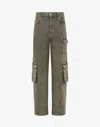 Moschino Vintage Denim Trousers In Gray