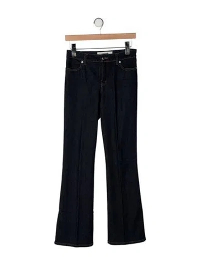 Pre-owned Moschino Vintage Flared Jeans In Black