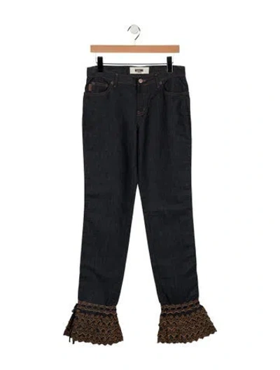 Pre-owned Moschino Vintage Flared Jeans In Blue