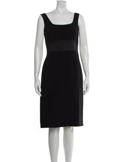 Pre-owned Moschino Vintage Knee-length Dress In Black