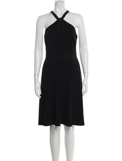 Pre-owned Moschino Vintage Knee-length Dress In Black
