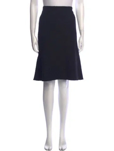 Pre-owned Moschino Vintage Knee-length Skirt In Black