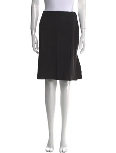 Pre-owned Moschino Vintage Knee-length Skirt In Black