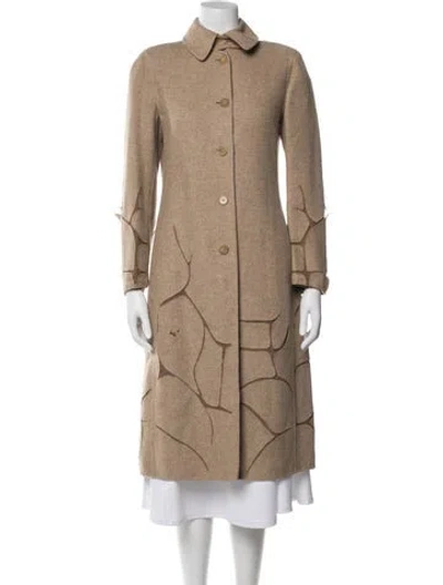 Pre-owned Moschino Vintage Late 1990's - Early 2000's Trench Coat In Neutral