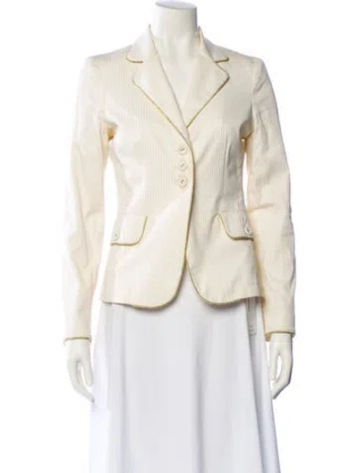 Pre-owned Moschino Vintage Late 2000's - Early 2010's Blazer In Neutral