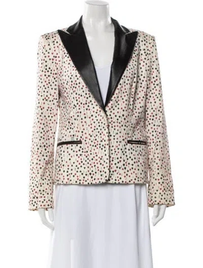 Pre-owned Moschino Vintage Late 2000's - Early 2010's Blazer In White