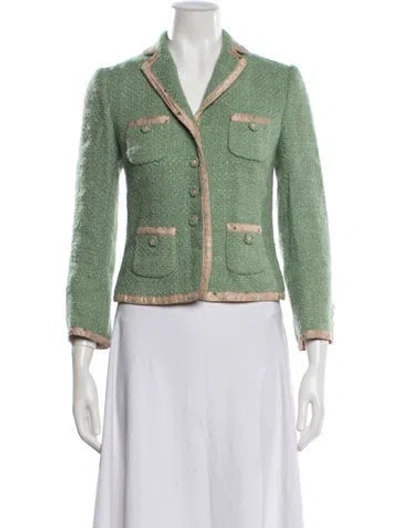 Pre-owned Moschino Vintage Late 2000's - Early 2010's Jacket In Green
