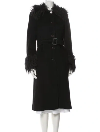 Pre-owned Moschino Vintage Late 2000's - Early 2010's Trench Coat In Black