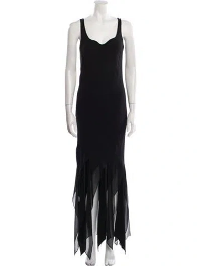Pre-owned Moschino Vintage Long Dress In Black
