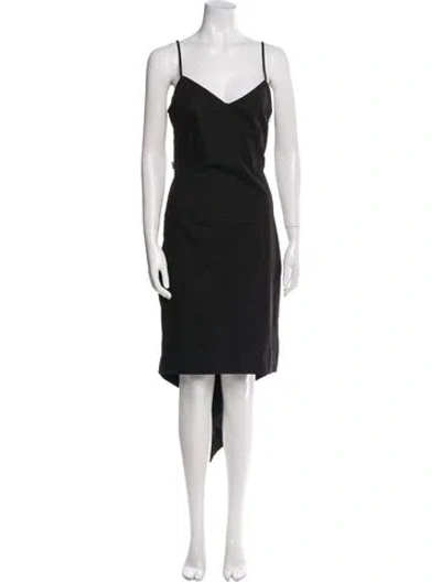 Pre-owned Moschino Vintage Long Dress In Black