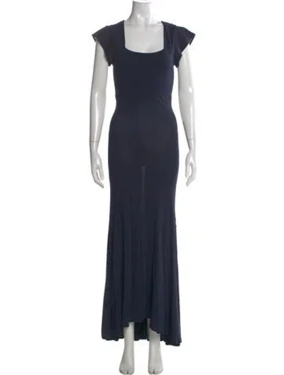 Pre-owned Moschino Vintage Long Dress In Blue