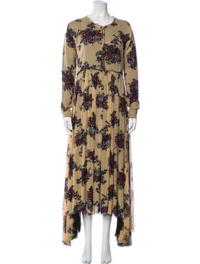 Pre-owned Moschino Vintage Long Dress In Neutral