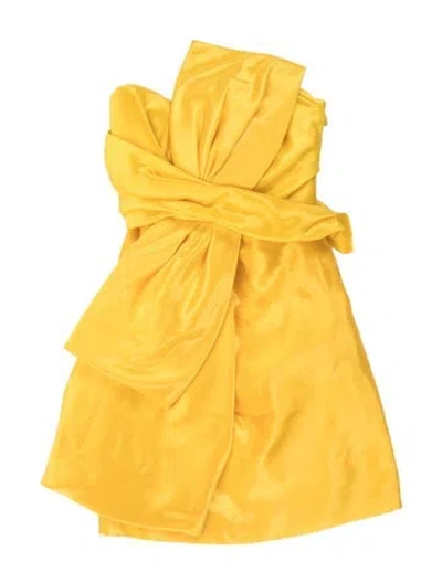 Pre-owned Moschino Vintage Long Dress In Yellow