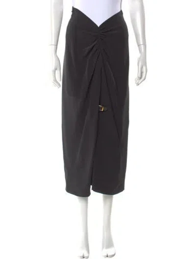 Pre-owned Moschino Vintage Midi Length Skirt In Black