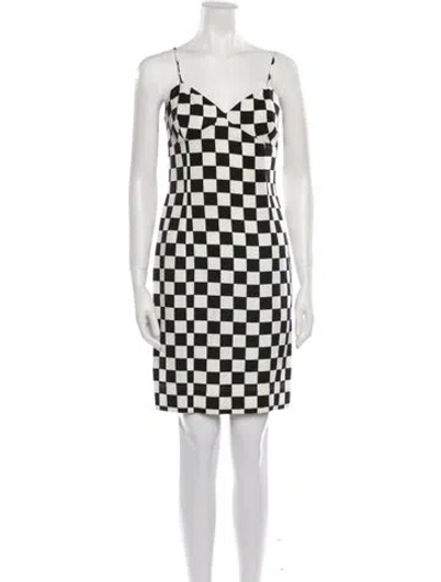 Pre-owned Moschino Vintage Mini Dress In Black