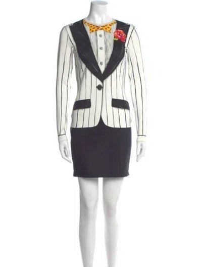 Pre-owned Moschino Vintage Mini Dress In Multi