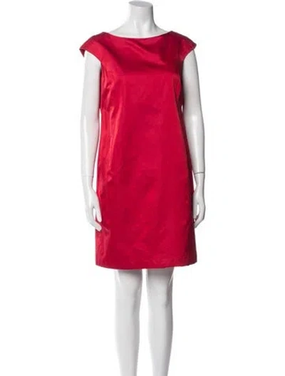 Pre-owned Moschino Vintage Mini Dress In Red