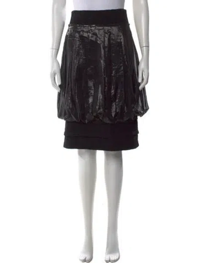 Pre-owned Moschino Vintage Mini Skirt In Black