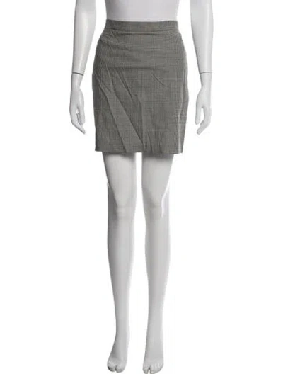 Pre-owned Moschino Vintage Mini Skirt In Grey