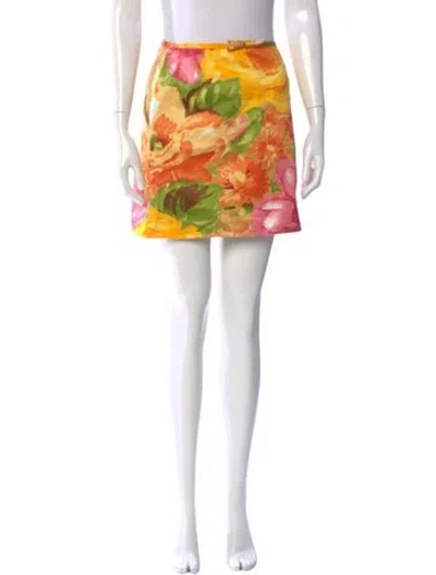 Pre-owned Moschino Vintage Mini Skirt In Multi