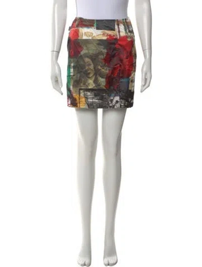 Pre-owned Moschino Vintage Mini Skirt In Neutral
