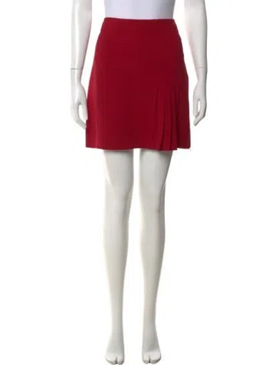Pre-owned Moschino Vintage Mini Skirt In Red