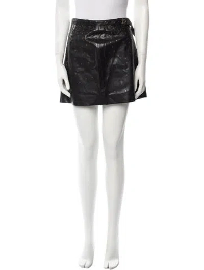 Pre-owned Moschino Vintage Mini Skirt W/ Tags In Black