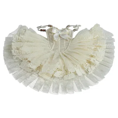 Pre-owned Moschino Vintage  Ballerina Tutu Dress Whimsical Brooch In Multi