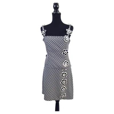 Pre-owned Moschino Vintage  Jeans Top And Skirt Set From The 2000s In Black