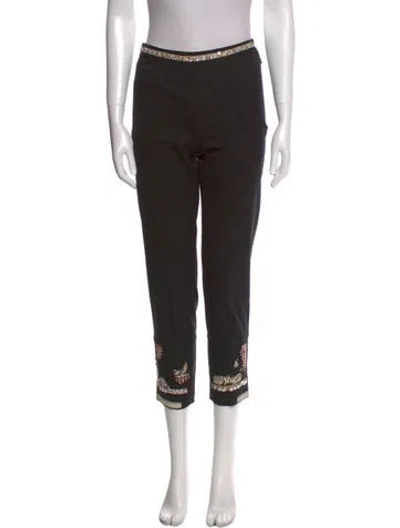 Pre-owned Moschino Vintage Skinny Leg Pants In Black