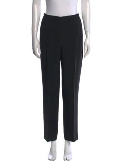 Pre-owned Moschino Vintage Straight Leg Pants In Black