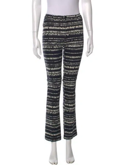 Pre-owned Moschino Vintage Straight Leg Pants In Black