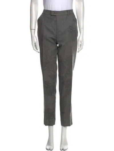 Pre-owned Moschino Vintage Straight Leg Pants In Gray