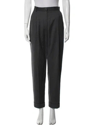 Pre-owned Moschino Vintage Straight Leg Pants In Grey