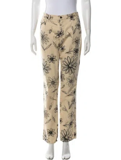Pre-owned Moschino Vintage Straight Leg Pants In Neutrals